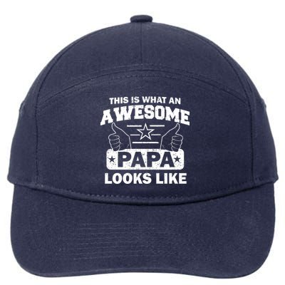 This Is What An Awesome Papa Looks Like 7-Panel Snapback Hat