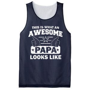 This Is What An Awesome Papa Looks Like Mesh Reversible Basketball Jersey Tank