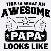 This Is What An Awesome Papa Looks Like Garment-Dyed Sweatshirt