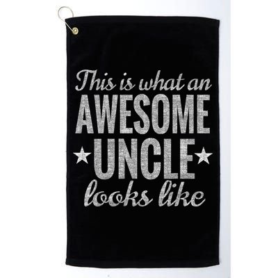 This Is What An Awesome Uncle Looks Like Golf Towel