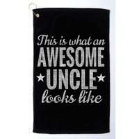 This Is What An Awesome Uncle Looks Like Golf Towel