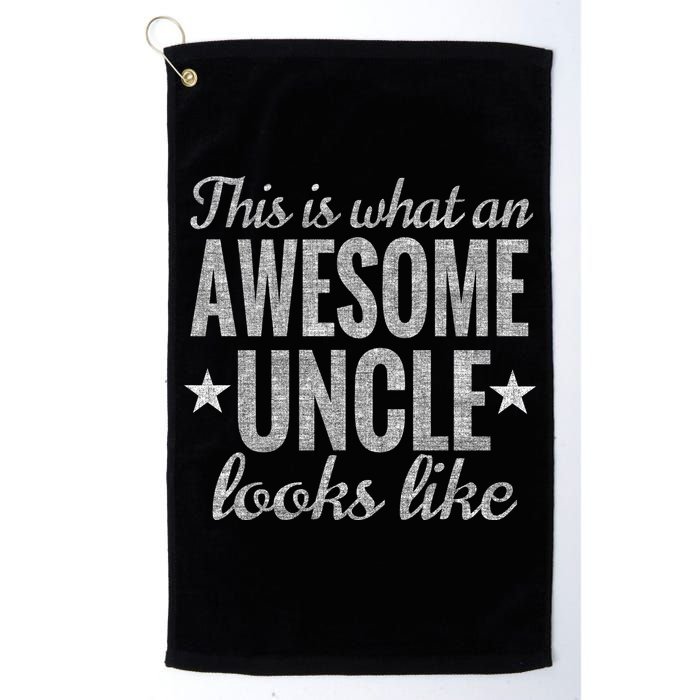 This Is What An Awesome Uncle Looks Like Golf Towel