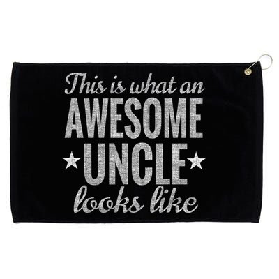 This Is What An Awesome Uncle Looks Like Grommeted Golf Towel