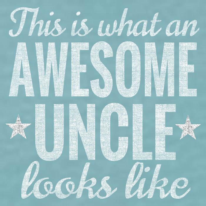 This Is What An Awesome Uncle Looks Like Sueded Cloud Jersey T-Shirt