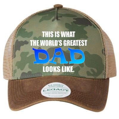 This Is What The World's Greatest Dad Looks Like Legacy Tie Dye Trucker Hat