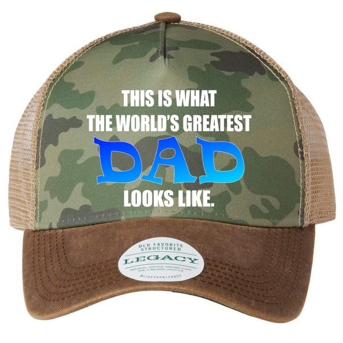 This Is What The World's Greatest Dad Looks Like Legacy Tie Dye Trucker Hat