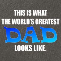 This Is What The World's Greatest Dad Looks Like Cotton Canvas Backpack