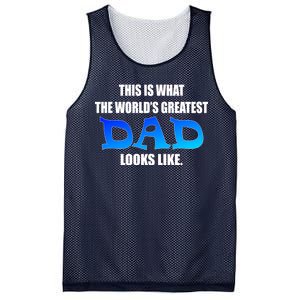 This Is What The World's Greatest Dad Looks Like Mesh Reversible Basketball Jersey Tank