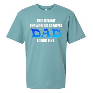 This Is What The World's Greatest Dad Looks Like Sueded Cloud Jersey T-Shirt