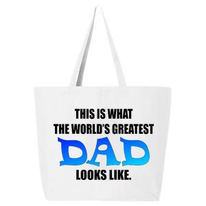 This Is What The World's Greatest Dad Looks Like 25L Jumbo Tote