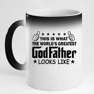 This Is What The World's Greatest GodFather Looks Like 11oz Black Color Changing Mug