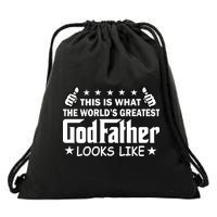 This Is What The World's Greatest GodFather Looks Like Drawstring Bag