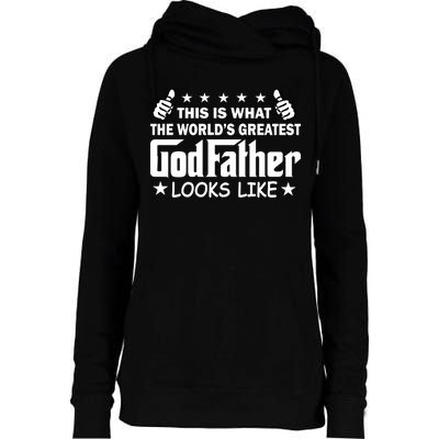 This Is What The World's Greatest GodFather Looks Like Womens Funnel Neck Pullover Hood