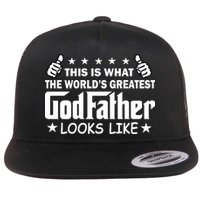 This Is What The World's Greatest GodFather Looks Like Flat Bill Trucker Hat