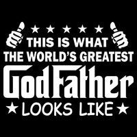 This Is What The World's Greatest GodFather Looks Like Flat Bill Trucker Hat