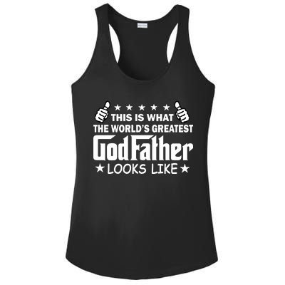 This Is What The World's Greatest GodFather Looks Like Ladies PosiCharge Competitor Racerback Tank