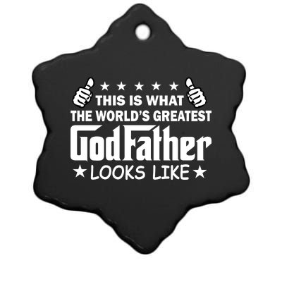 This Is What The World's Greatest GodFather Looks Like Ceramic Star Ornament