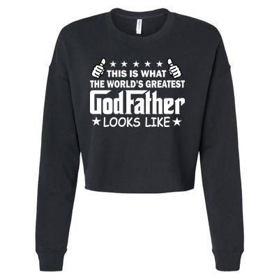 This Is What The World's Greatest GodFather Looks Like Cropped Pullover Crew