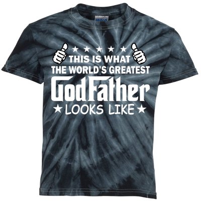 This Is What The World's Greatest GodFather Looks Like Kids Tie-Dye T-Shirt