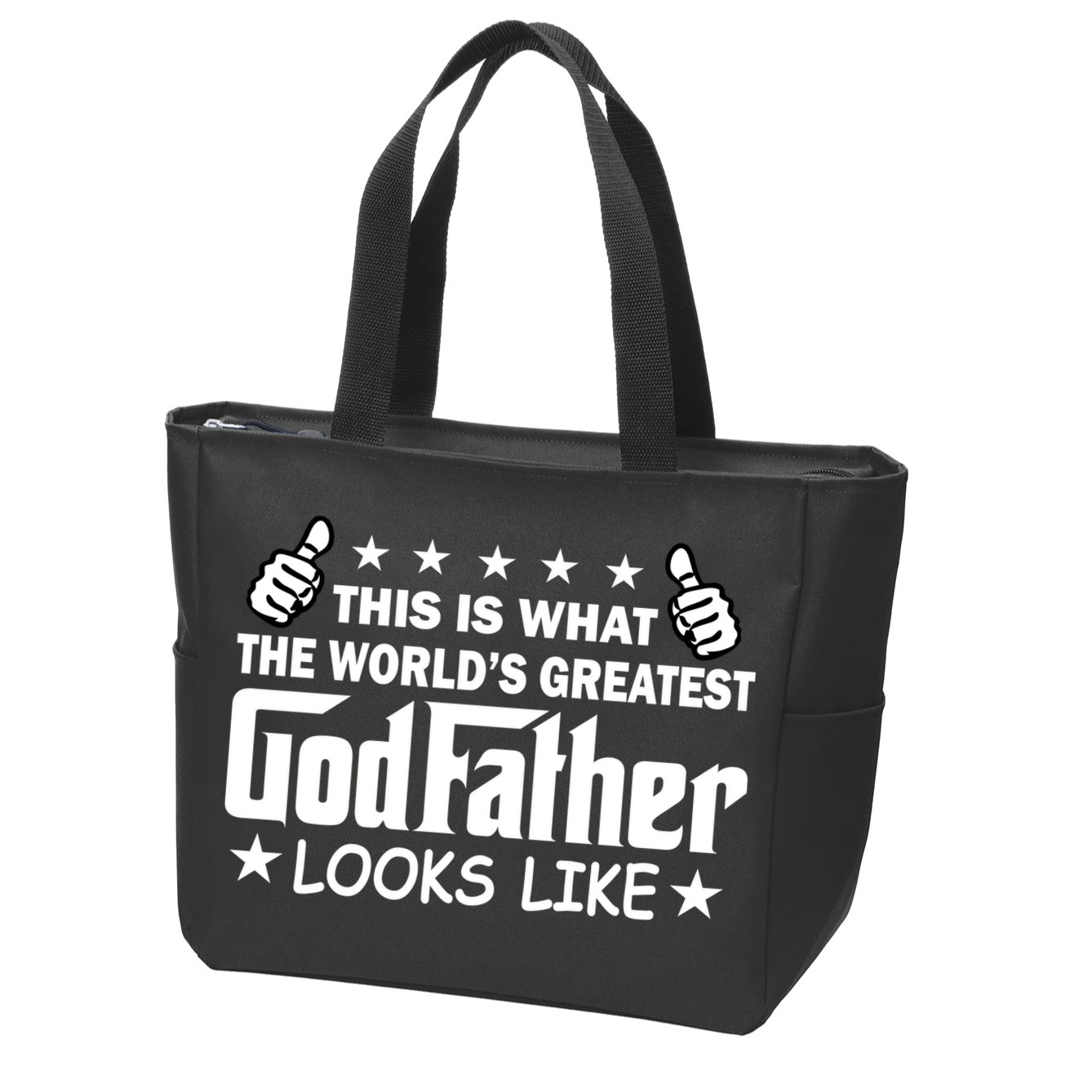 This Is What The World's Greatest GodFather Looks Like Zip Tote Bag