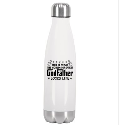 This Is What The World's Greatest GodFather Looks Like Stainless Steel Insulated Water Bottle