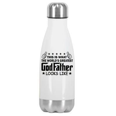 This Is What The World's Greatest GodFather Looks Like Stainless Steel Insulated Water Bottle