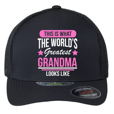 This Is What The Worlds Greatest Grandma Looks Like Flexfit Unipanel Trucker Cap