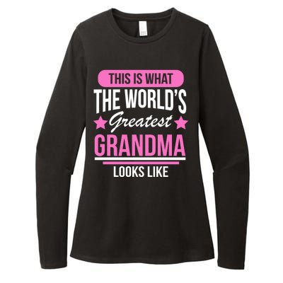 This Is What The Worlds Greatest Grandma Looks Like Womens CVC Long Sleeve Shirt