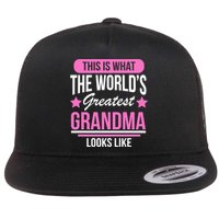 This Is What The Worlds Greatest Grandma Looks Like Flat Bill Trucker Hat