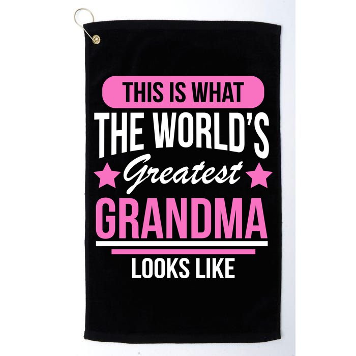 This Is What The Worlds Greatest Grandma Looks Like Golf Towel