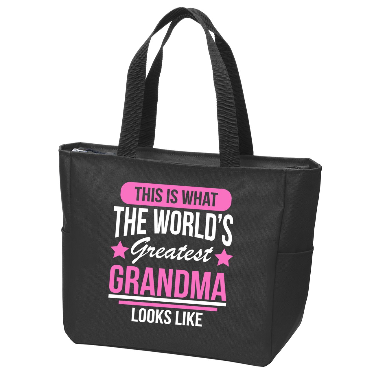 This Is What The Worlds Greatest Grandma Looks Like Zip Tote Bag