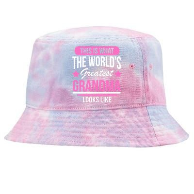 This Is What The Worlds Greatest Grandma Looks Like Tie-Dyed Bucket Hat