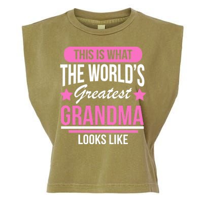 This Is What The Worlds Greatest Grandma Looks Like Garment-Dyed Women's Muscle Tee