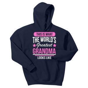 This Is What The Worlds Greatest Grandma Looks Like Kids Hoodie