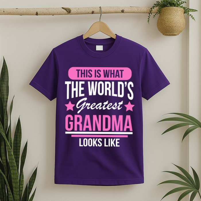 This Is What The Worlds Greatest Grandma Looks Like T-Shirt