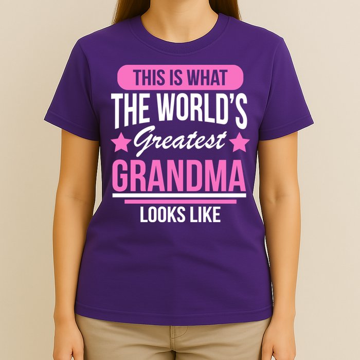 This Is What The Worlds Greatest Grandma Looks Like T-Shirt