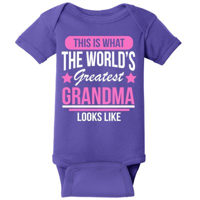 This Is What The Worlds Greatest Grandma Looks Like Baby Bodysuit