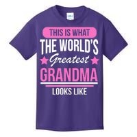 This Is What The Worlds Greatest Grandma Looks Like Kids T-Shirt