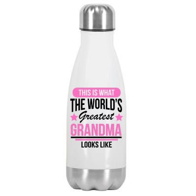 This Is What The Worlds Greatest Grandma Looks Like Stainless Steel Insulated Water Bottle