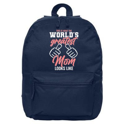 This Is What The World's Greatest Mom Looks Like 16 in Basic Backpack