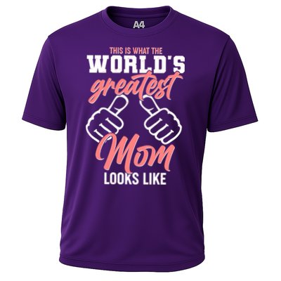 This Is What The World's Greatest Mom Looks Like Cooling Performance Crew T-Shirt