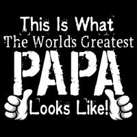 This Is What The World's Greatest Papa Looks Like Cropped Pullover Crew