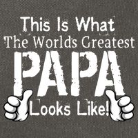 This Is What The World's Greatest Papa Looks Like Cotton Canvas Backpack