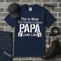 This Is What The World's Greatest Papa Looks Like Tall T-Shirt