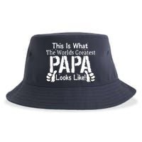 This Is What The World's Greatest Papa Looks Like Sustainable Bucket Hat