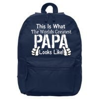 This Is What The World's Greatest Papa Looks Like 16 in Basic Backpack
