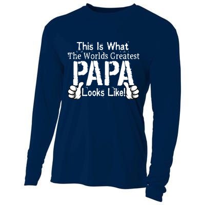 This Is What The World's Greatest Papa Looks Like Cooling Performance Long Sleeve Crew