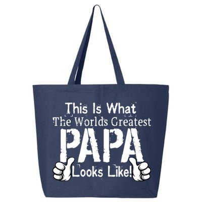 This Is What The World's Greatest Papa Looks Like 25L Jumbo Tote