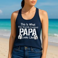 This Is What The World's Greatest Papa Looks Like Womens Tank Top