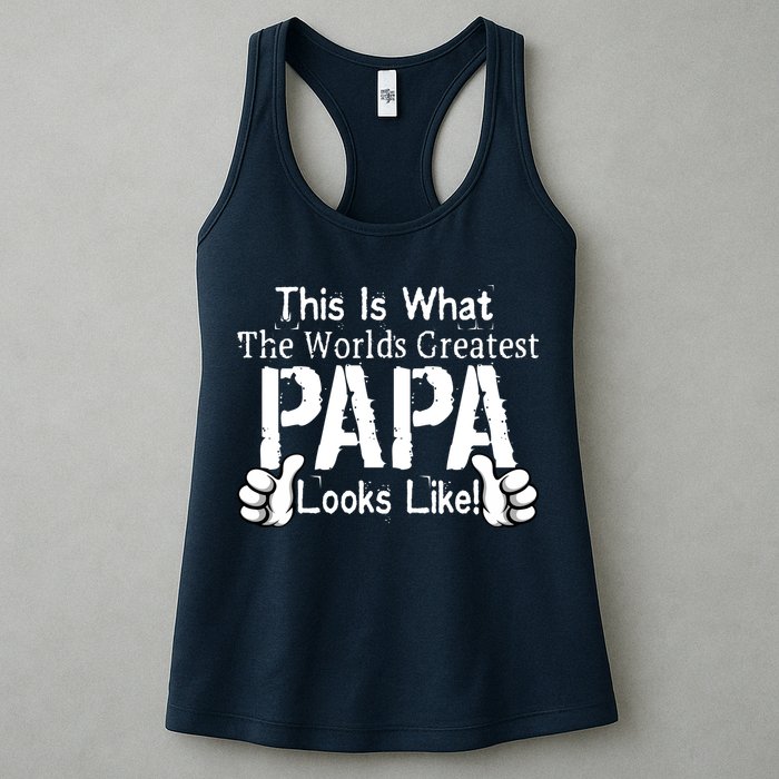 This Is What The World's Greatest Papa Looks Like Womens Tank Top